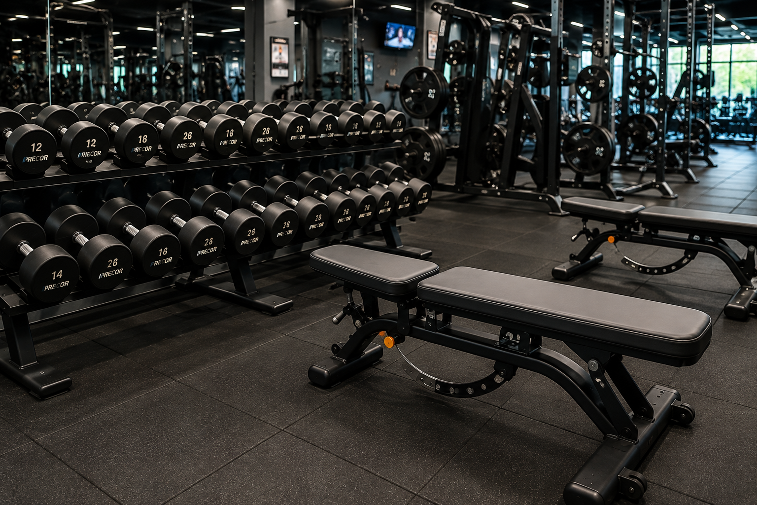 Weight training area